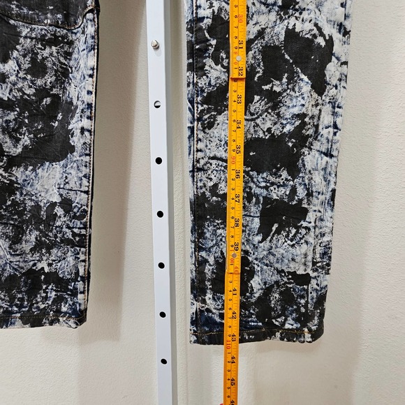 EMBELLISH NYC Men's Textured Button & Zipper Splash Denim Jeans Sz 36 - Picture 14 of 15